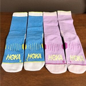 Hoka Athletic Socks - Blue, purple